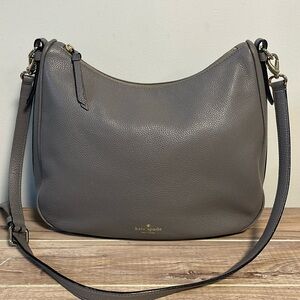 Kate Spade Gray Leather Crossbody Bag